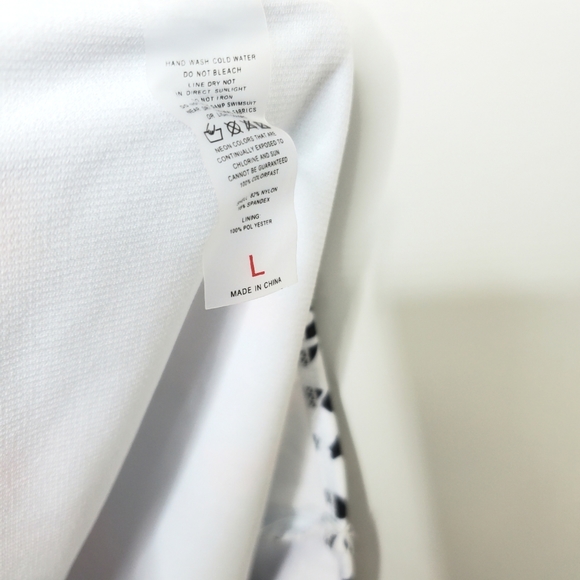 NEW AQUA Blue Floral Purple Contrast Spotted High Rise Bikini Swim Bottom Large - Picture 5 of 8